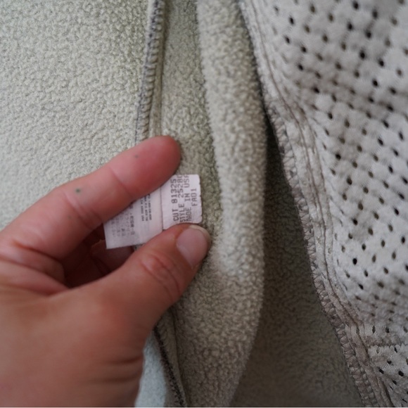 Vintage Patagonia Women Synchilla Polar Basin Jacket Eucalyptus Green Hike Sz S - Picture 7 of 8